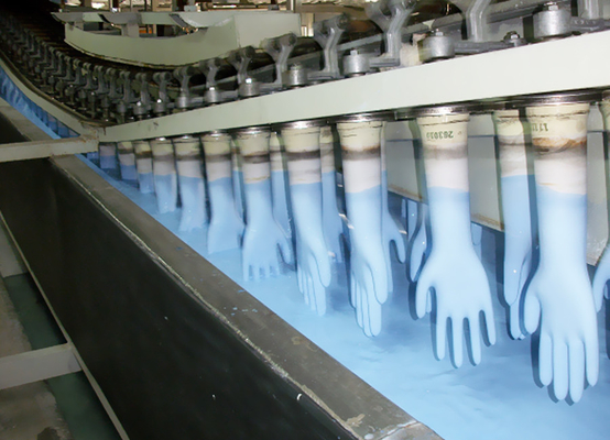Die Handhandschuh-Herstellung bearbeitet Hochgeschwindigkeitslatex-Handschuh-Produktionsmaschine maschinell