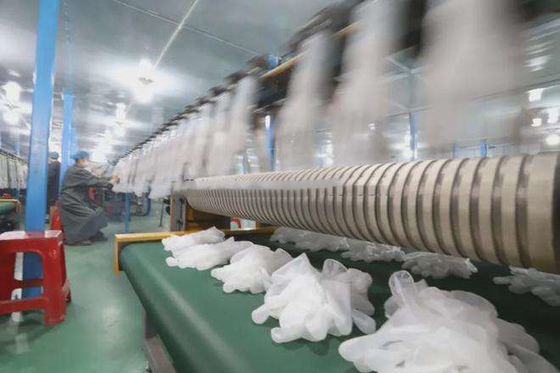 JUBAO-Lieferanten bearbeiten den Handschuh, der die Maschine herstellt, die Latex-Form-Trainings-Energie JB SDB technische Luft-Verkäufe Videopc-Unterstützung punktiert